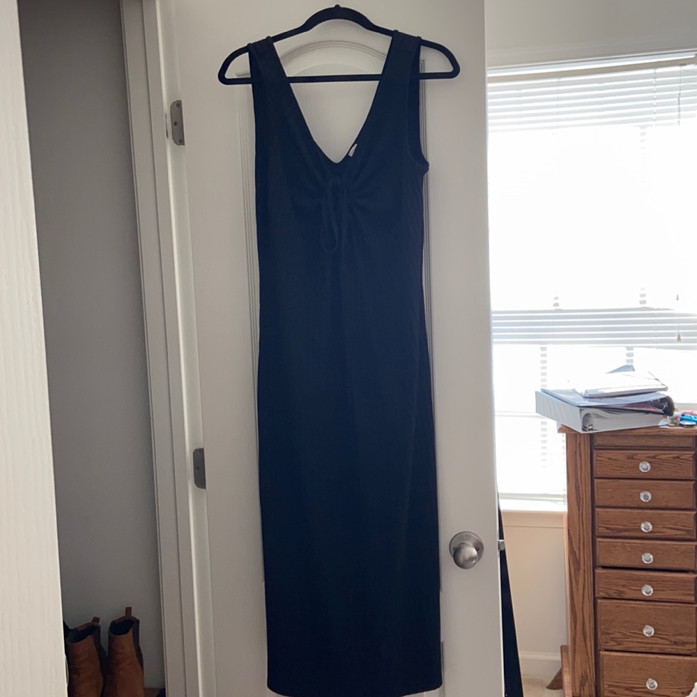 LOFT Beach Black Dress